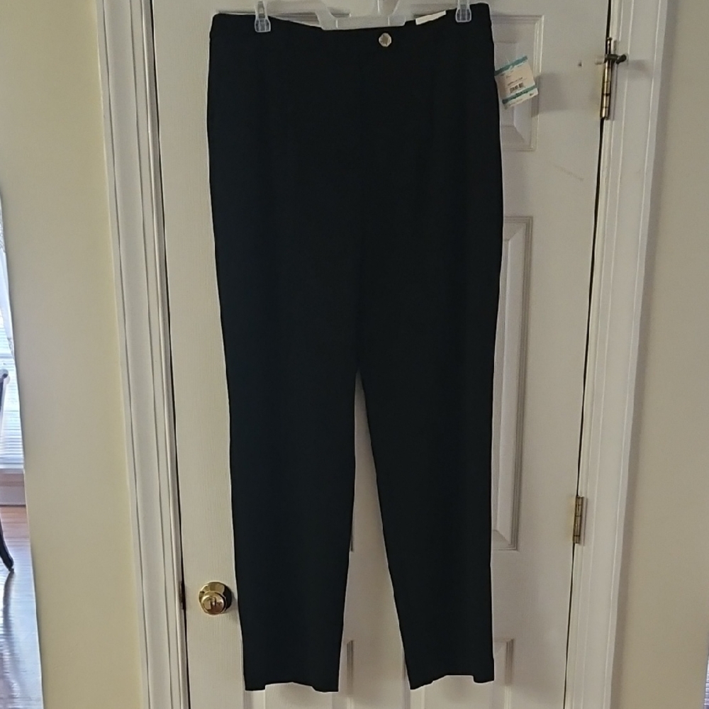 Anne Klein Classic Black High Rise Trousers